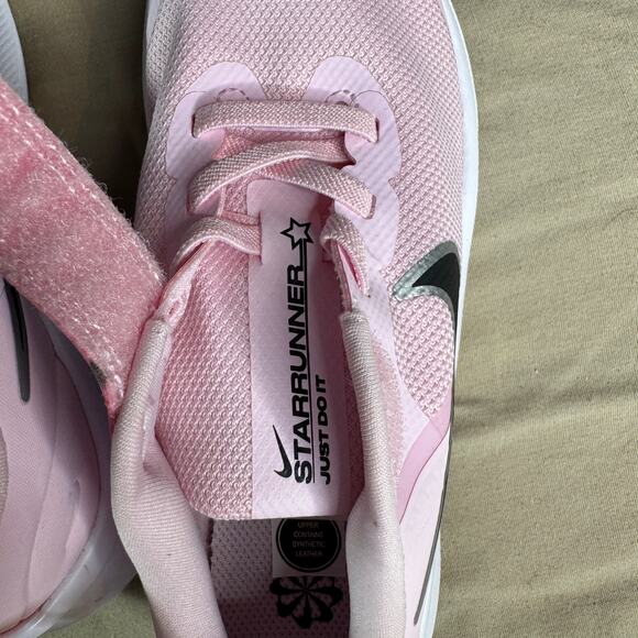Nike Star Runner Kids' sz 13.5 CR Pink Foam/Black (DA2777-601) New with Tags - Picture 6 of 9